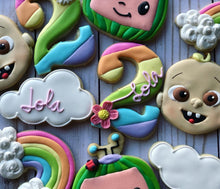 Load image into Gallery viewer, Cocomelon Rainbow Theme Cookies