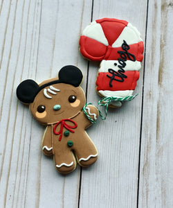 Gingerbread with balloon Christmas Cookies gift set