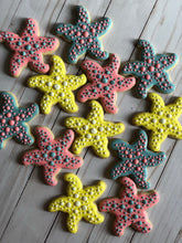 Load image into Gallery viewer, Starfish beach theme cookies