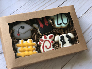 Mini graduation cookies