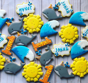 Whale and waves Cookies