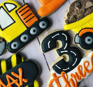 Construction theme cookies