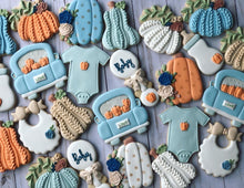 Load image into Gallery viewer, Autumn Baby shower cookies