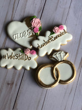 Load image into Gallery viewer, Wedding theme cookies