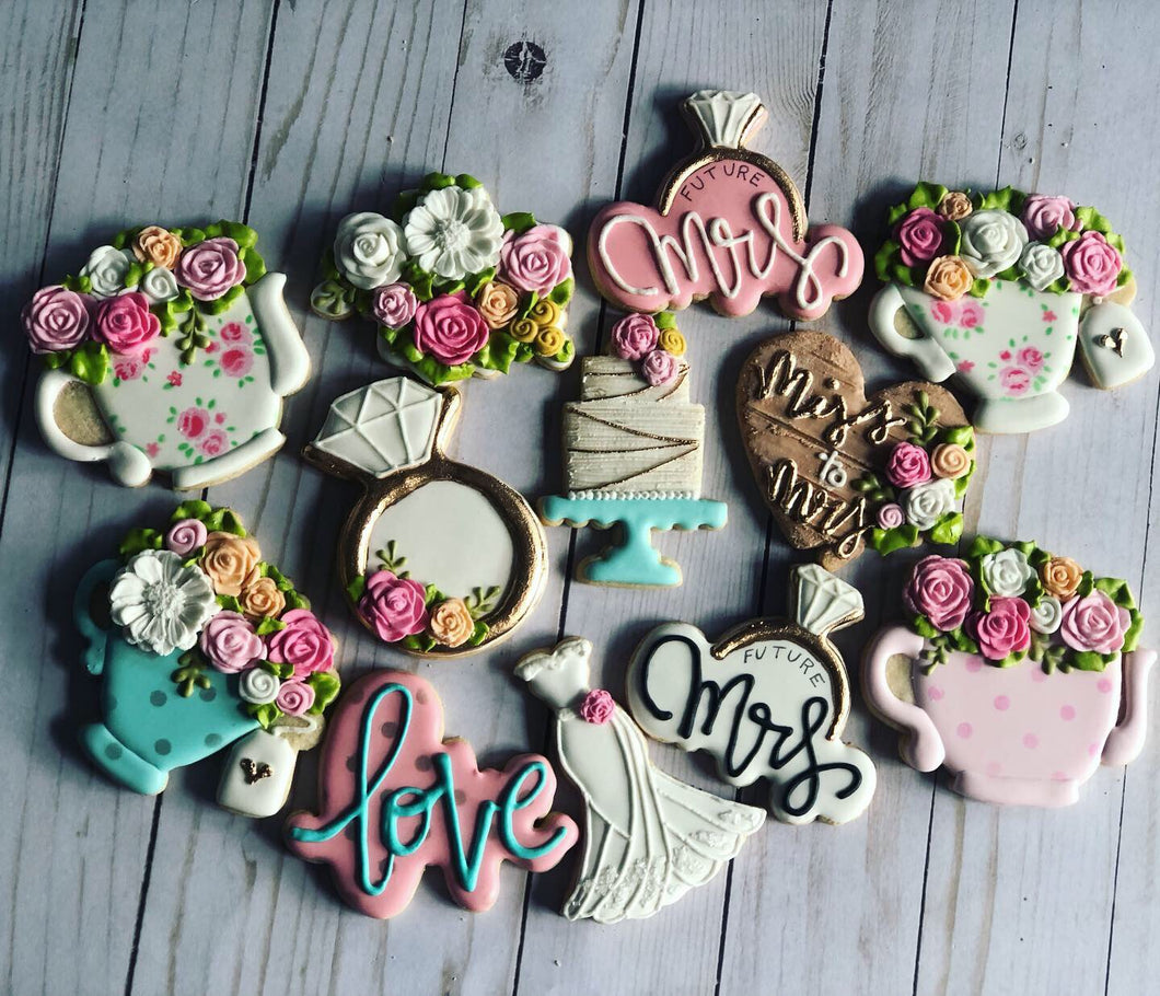 Bridal shower cookies