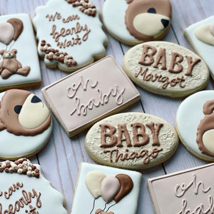 Bear Baby shower cookies