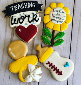 Toddler/ PRE-K teachers theme cookies