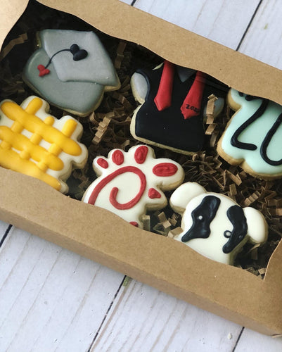 Mini graduation cookies