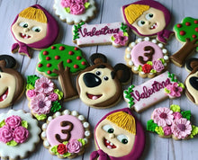 Load image into Gallery viewer, Maya and the bear theme Cookies