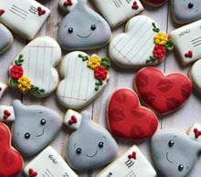 Load image into Gallery viewer, Valentines mini cookies- 2 dozen