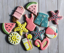 Load image into Gallery viewer, Summer  beach theme Cookies