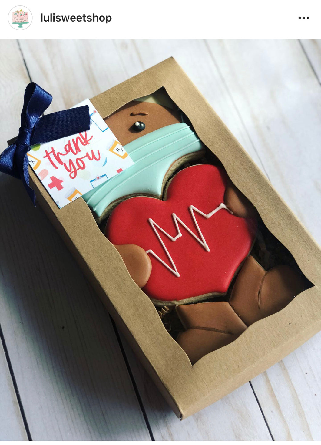 Nursing thank you cookies gift