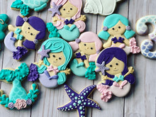 Load image into Gallery viewer, Mermaid theme Cookies