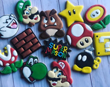 Load image into Gallery viewer, Mario Bro theme Cookies
