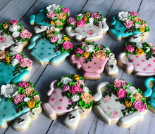 Load image into Gallery viewer, Tea cup Party Birthday Theme Cookies