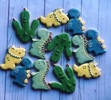 Load image into Gallery viewer, Dinosaur Cookies