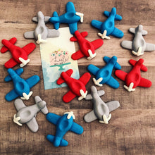 Load image into Gallery viewer, 12 Airplanes Cupcakes or Cake toppers