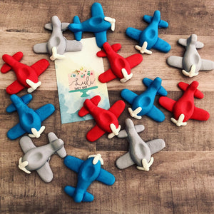12 Airplanes Cupcakes or Cake toppers