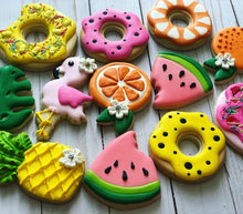 Load image into Gallery viewer, Tropical Summer theme Cookies