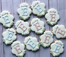 Load image into Gallery viewer, Baby shower gender reveal cookies