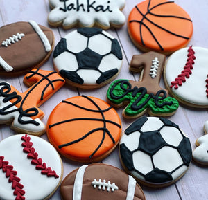 Sport theme cookies