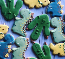 Load image into Gallery viewer, Dinosaur Cookies