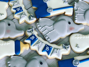Elephant theme Baby shower cookies
