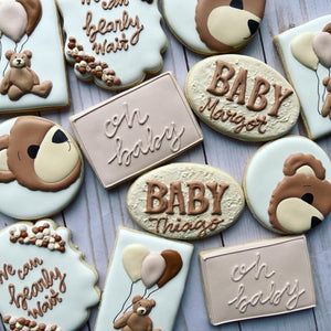 Bear Baby shower cookies