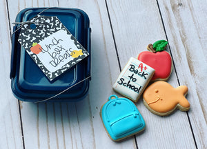 Mini School cookies in a lunch box
