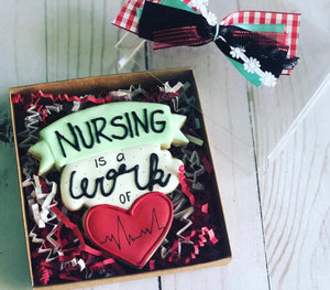 Nursing theme cookies gift