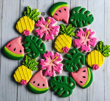 Load image into Gallery viewer, Tropical Summer theme Cookies