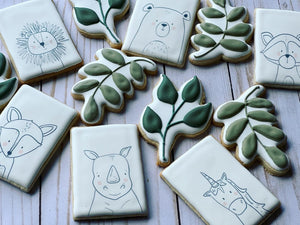 Safari Animal birthday Cookies