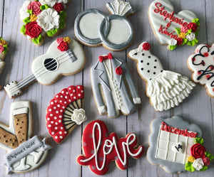 Flamenco Wedding cookies