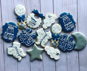 Baby shower cookies