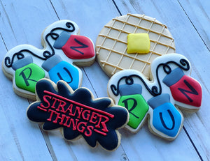 Stranger things theme Cookies