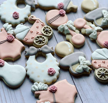 Load image into Gallery viewer, Girl Baby shower cookies