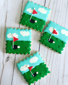 Red Golf theme cookies