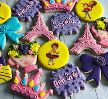 Load image into Gallery viewer, Tea Party Birthday Theme Cookies