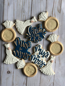 Wedding Bridal shower cookies