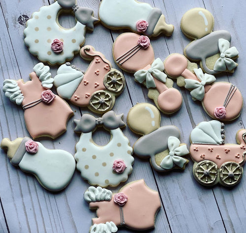 Girl Baby shower cookies