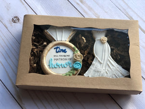Matron of honor, Maid of honor cookies gift