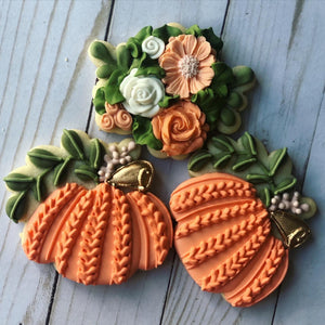 One year old pumpkin birthday Theme Cookies