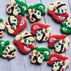 Mario and Luigi theme Cookies