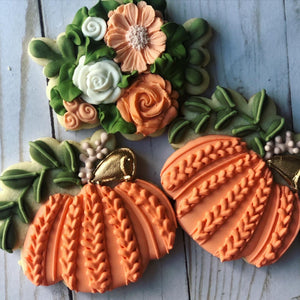 One year old pumpkin birthday Theme Cookies
