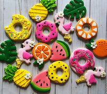 Load image into Gallery viewer, Tropical Summer theme Cookies