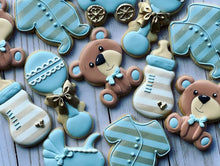 Load image into Gallery viewer, Bear Baby shower cookies
