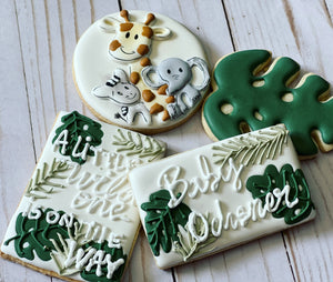 Safari Animal baby shower Cookies