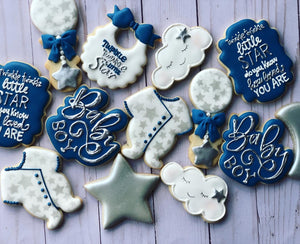 Baby shower cookies