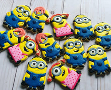 Load image into Gallery viewer, Minion theme cookies