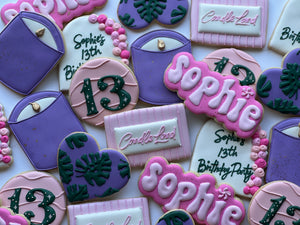 Candle Party Birthday Theme Cookies